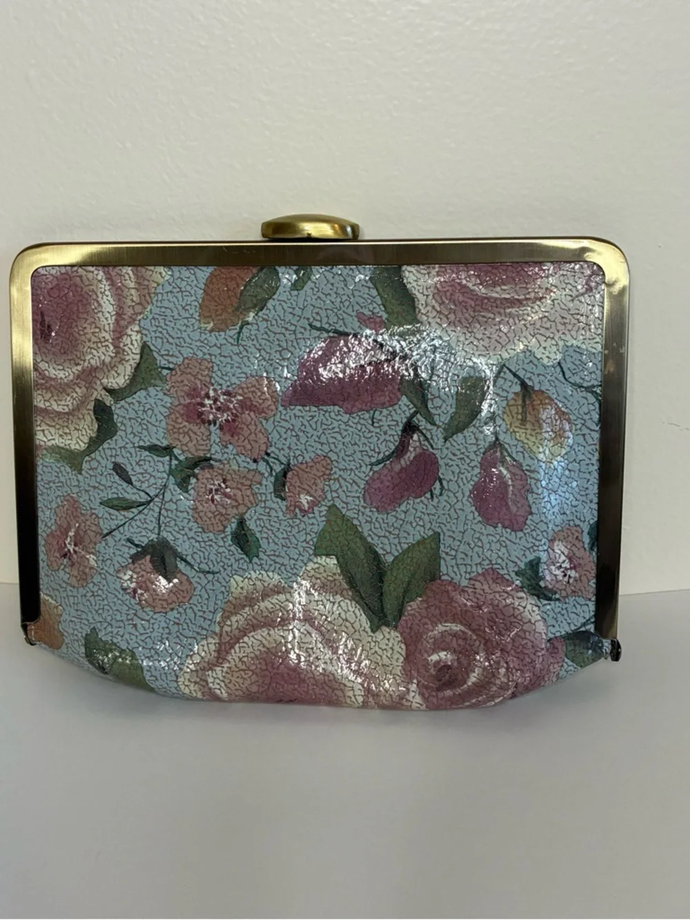 Patricia Nash Crackled Rose Garden Chain-Handle Clutch - Picture 3 of 16